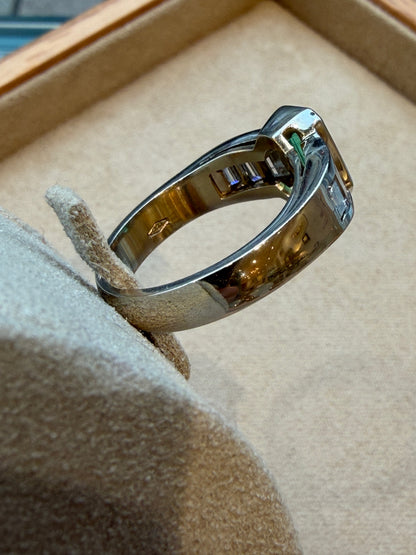 BAGUE EMERAUDE & DIAMANTS