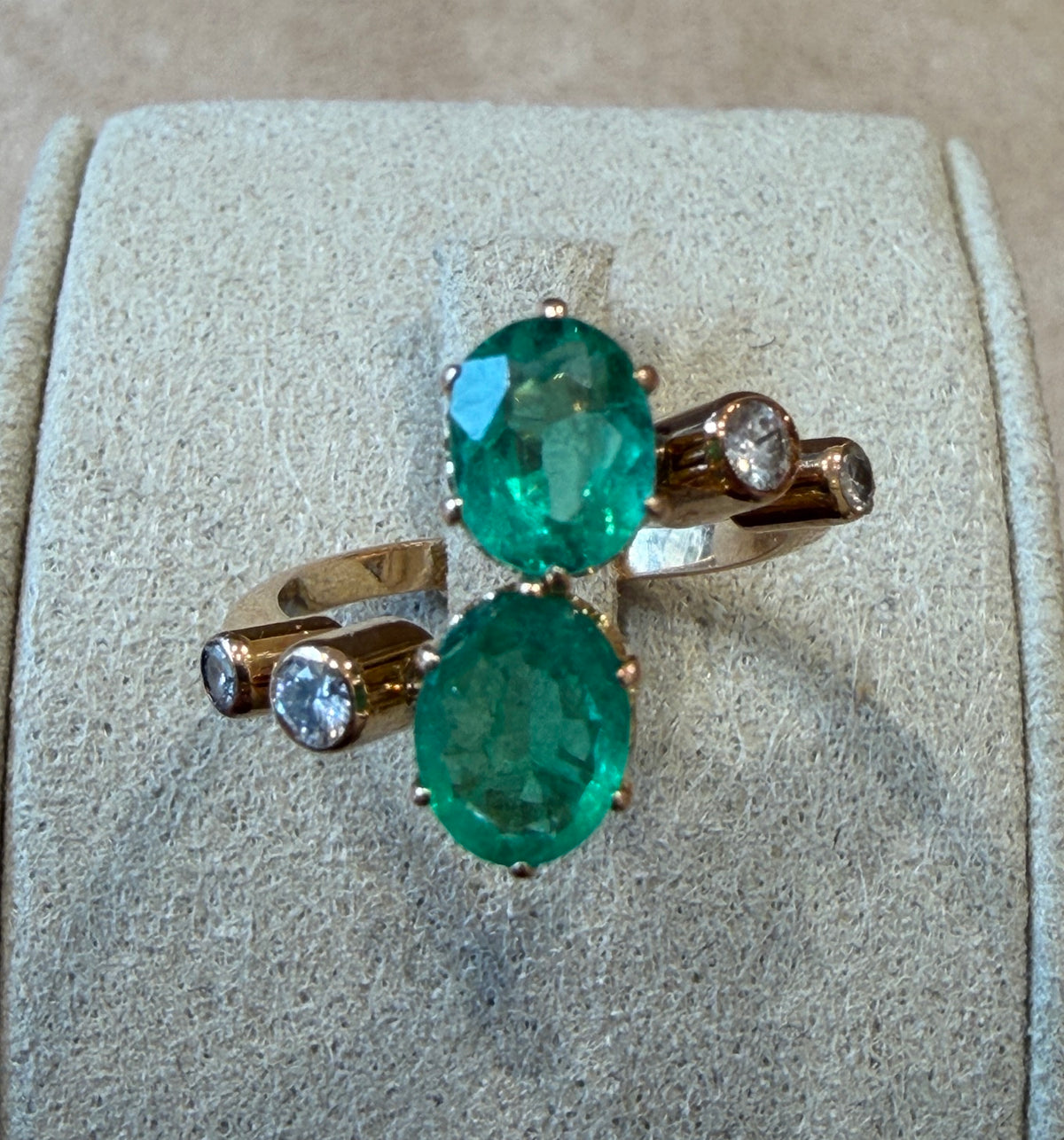 BAGUE TOI & MOI EMERAUDES ET DIAMANTS