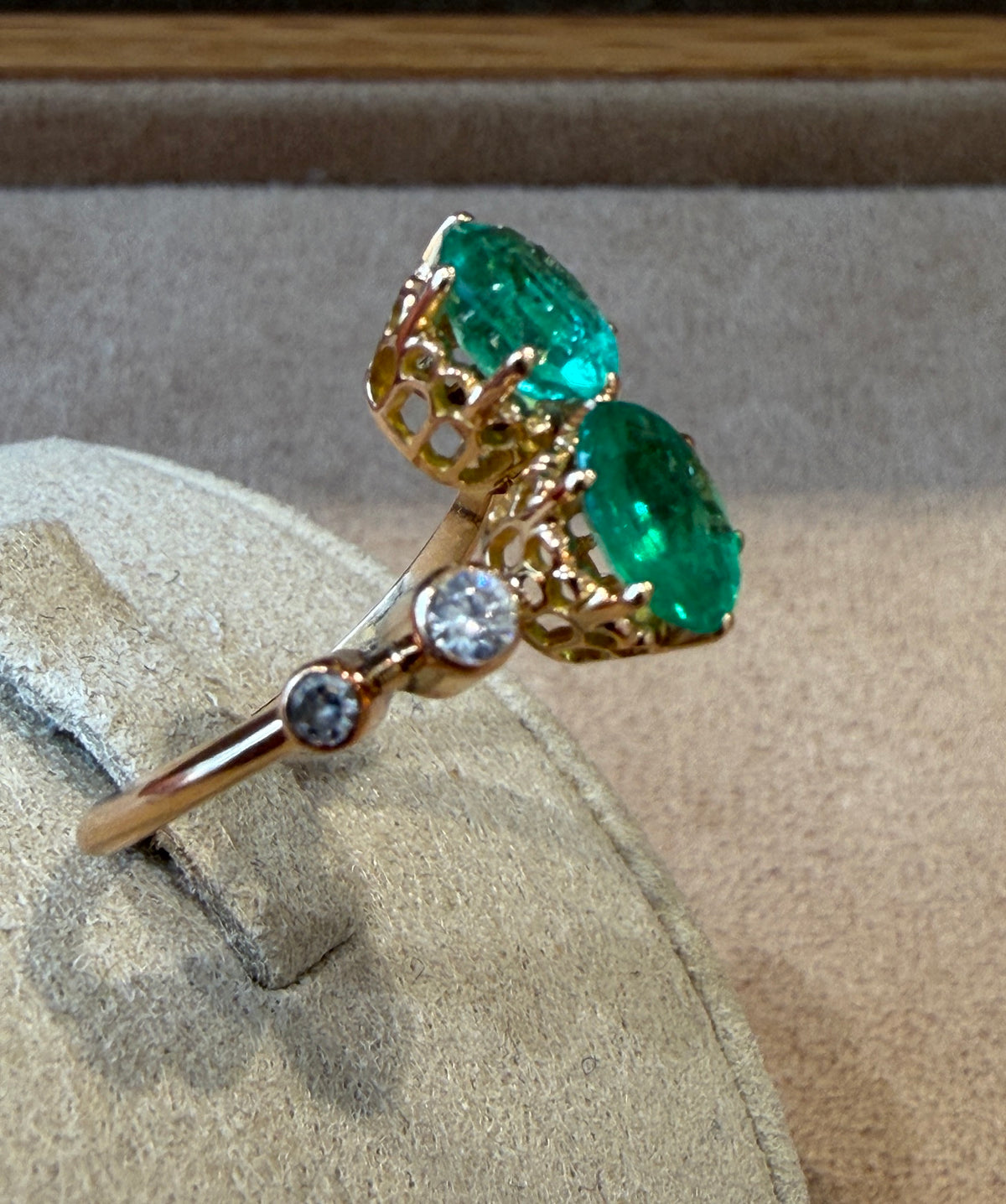 BAGUE TOI & MOI EMERAUDES ET DIAMANTS