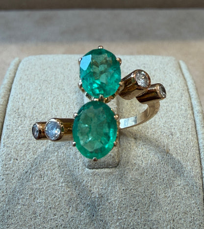 BAGUE TOI & MOI EMERAUDES ET DIAMANTS