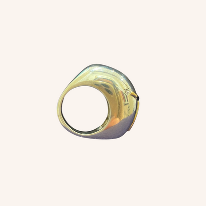 Janine Renard (1947), Large Modernist Domed Ring