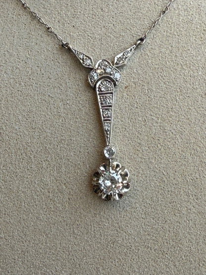 COLLIER PENDENTIF ART DECO