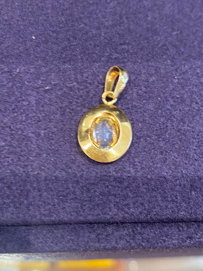 Pendentif aigue-marine