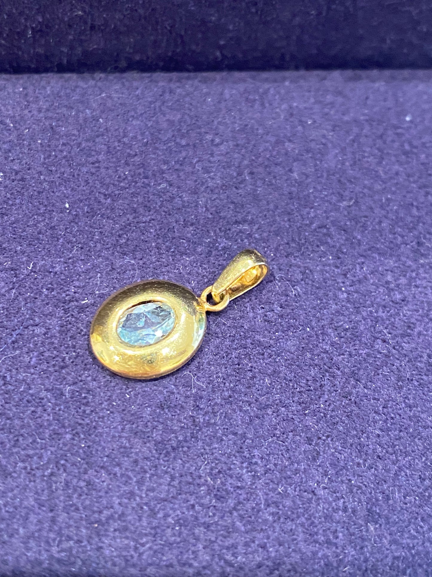 Pendentif aigue-marine