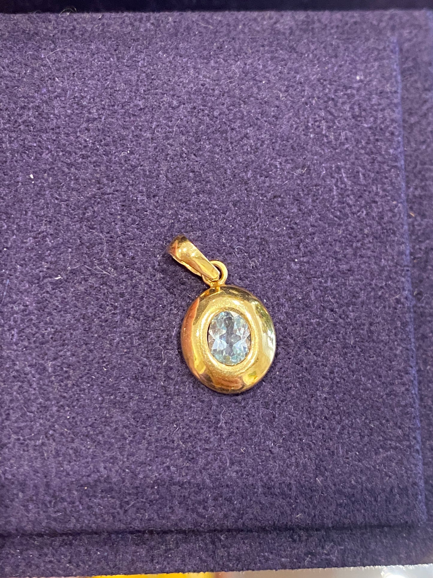 Pendentif aigue-marine