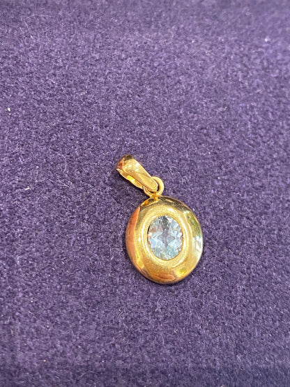 Pendentif aigue-marine