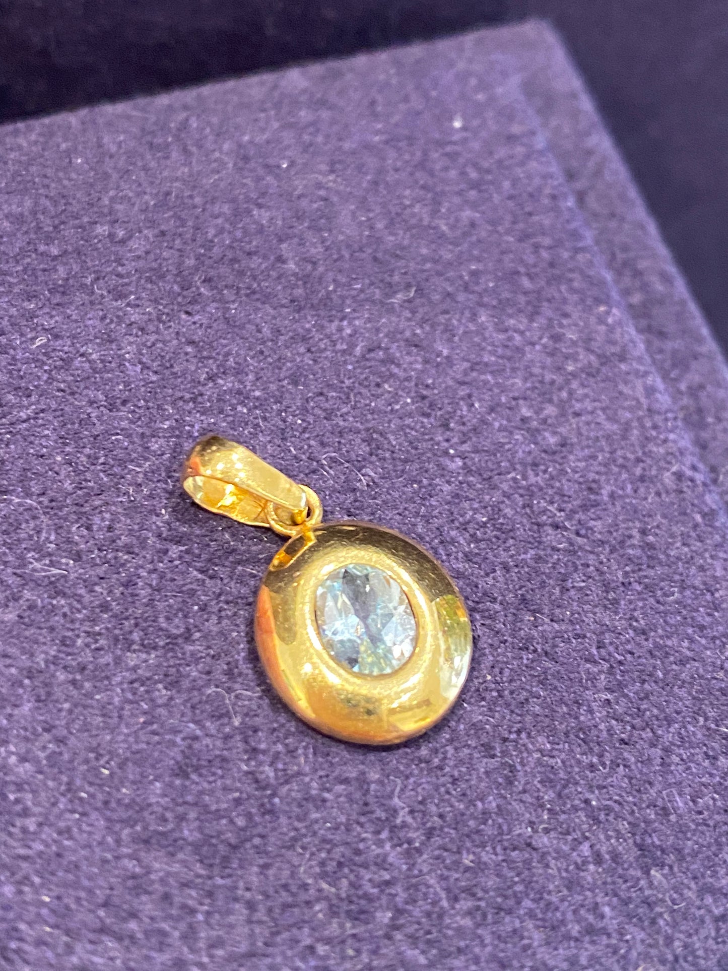 Pendentif aigue-marine