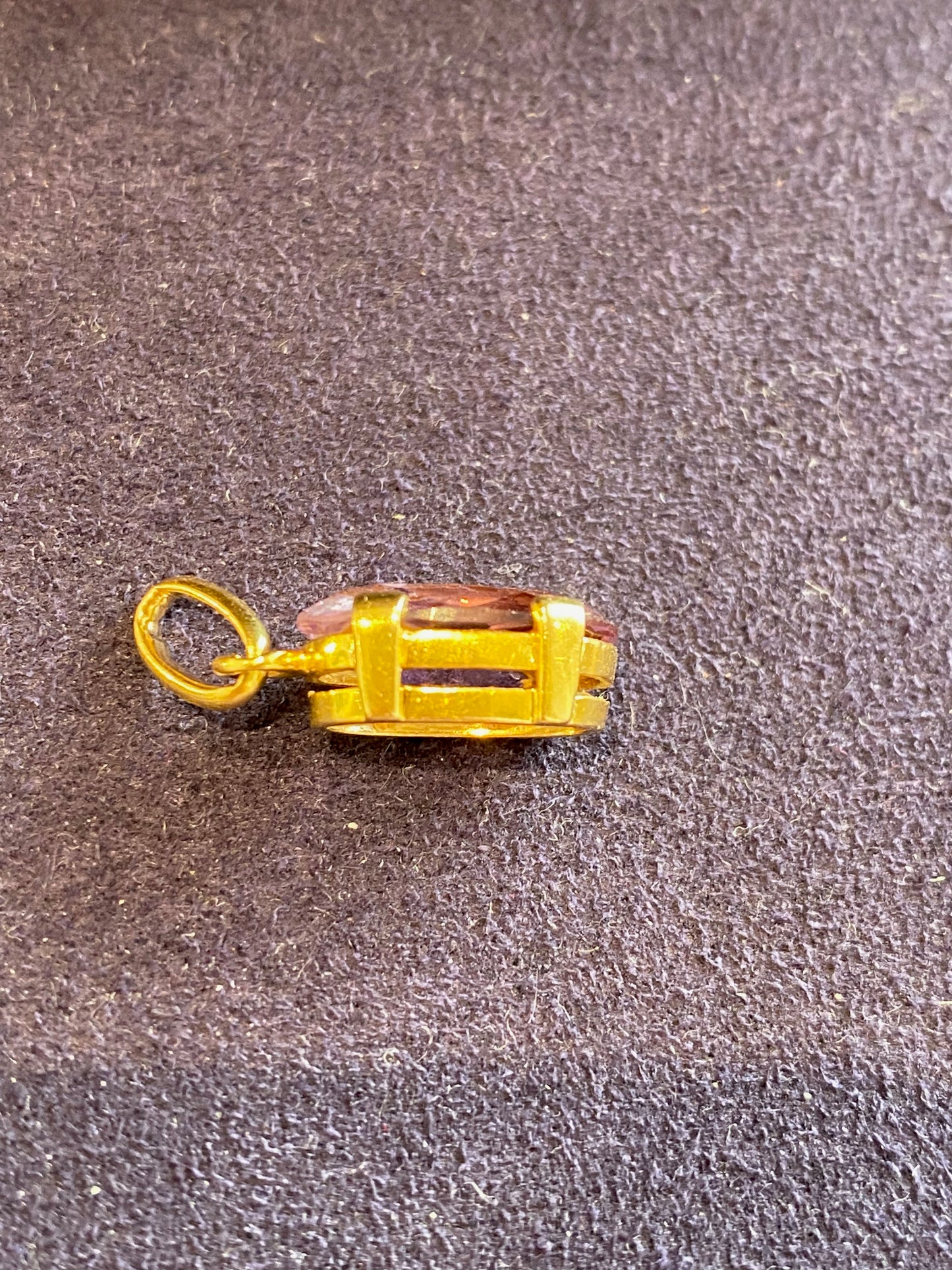 PENDENTIF OR & AMETHYSTE