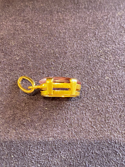 PENDENTIF OR & AMETHYSTE