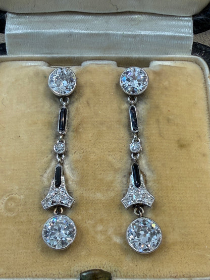 PENDANTS D'OREILLES ART DECO