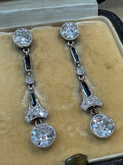 PENDANTS D'OREILLES ART DECO