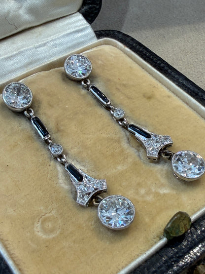 PENDANTS D'OREILLES ART DECO