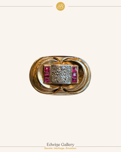 BAGUE TANK MODELE DIT "A PONT"