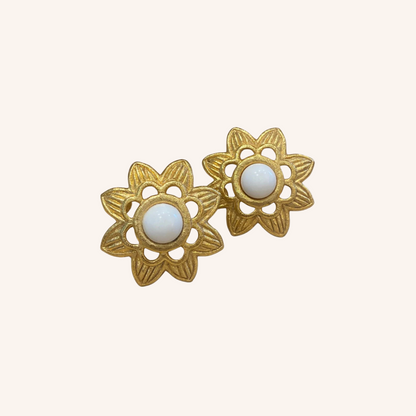 Givenchy, Grandes boucles d'oreilles fleur