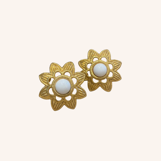 Givenchy, Grandes boucles d'oreilles fleur