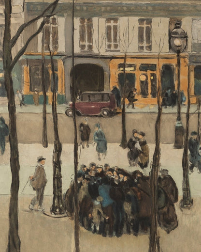 Boulevard Des Batignolles 1931, R. Haasen (mort En 1944) d'Après Jules Adler (1865-1952)