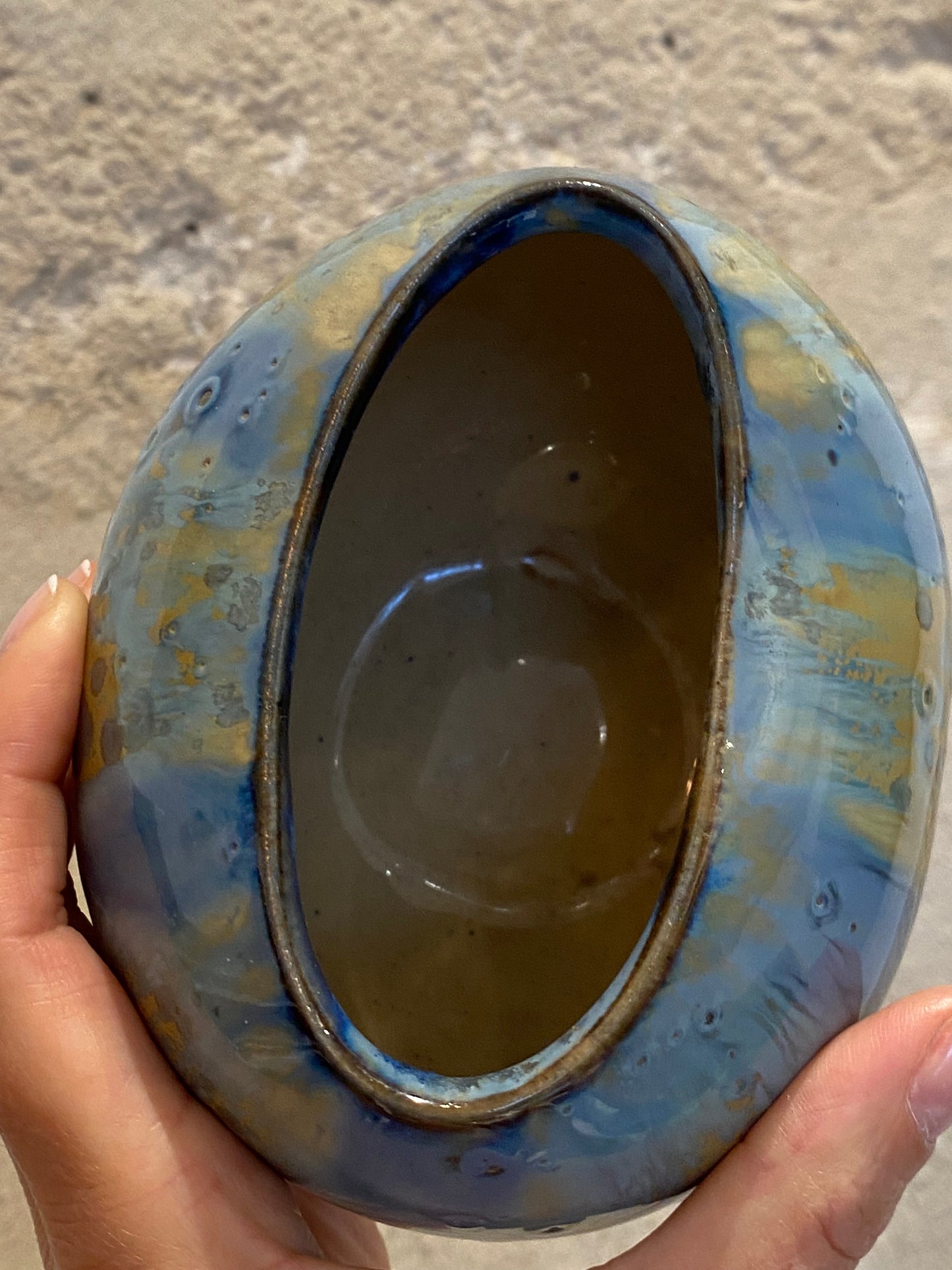 GRES DE PIERREFONDS, PETIT VASE EVASE