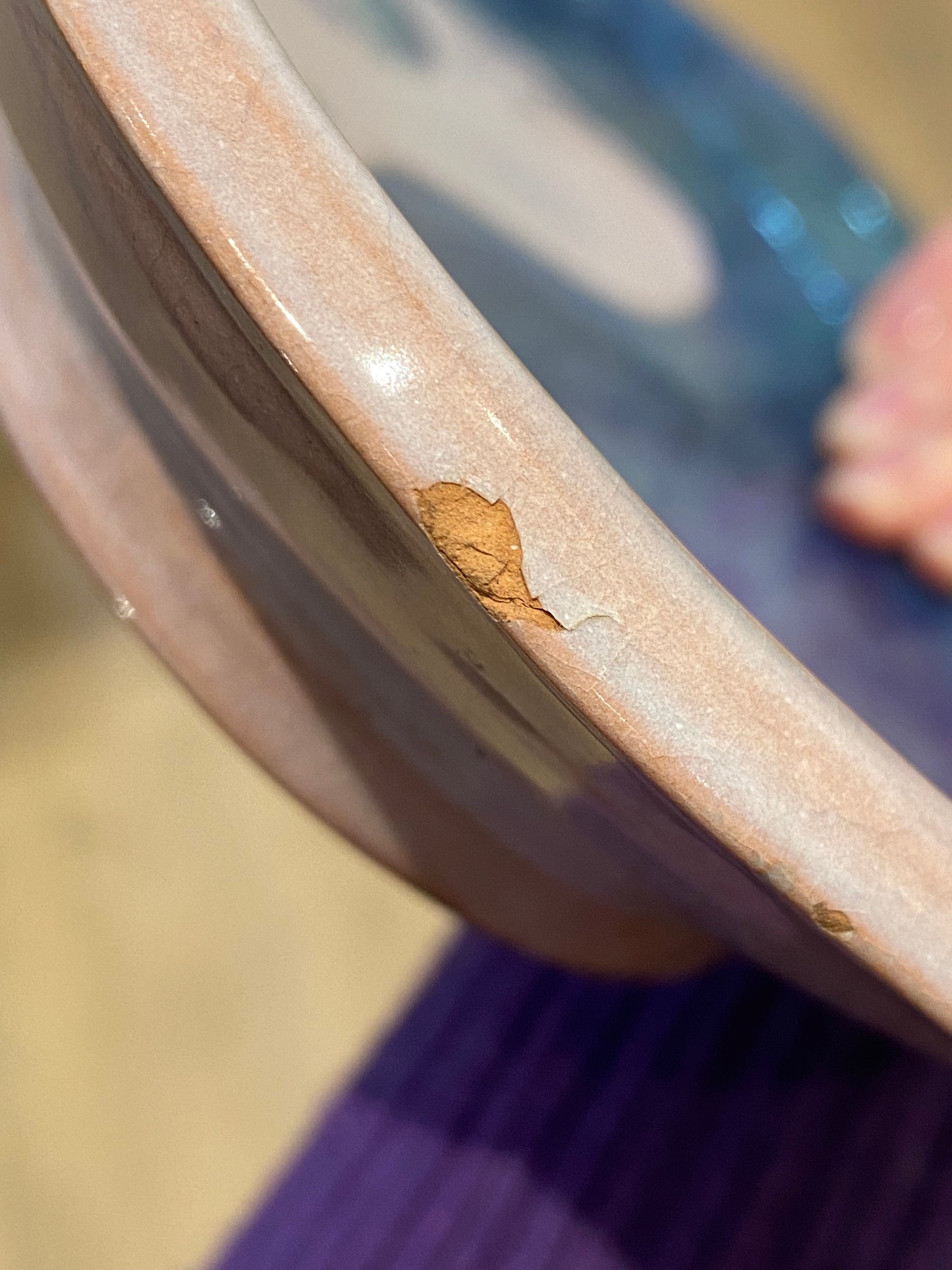 Robert & Jean Cloutier , Plat Oblongue à l'Oiseau Bleu