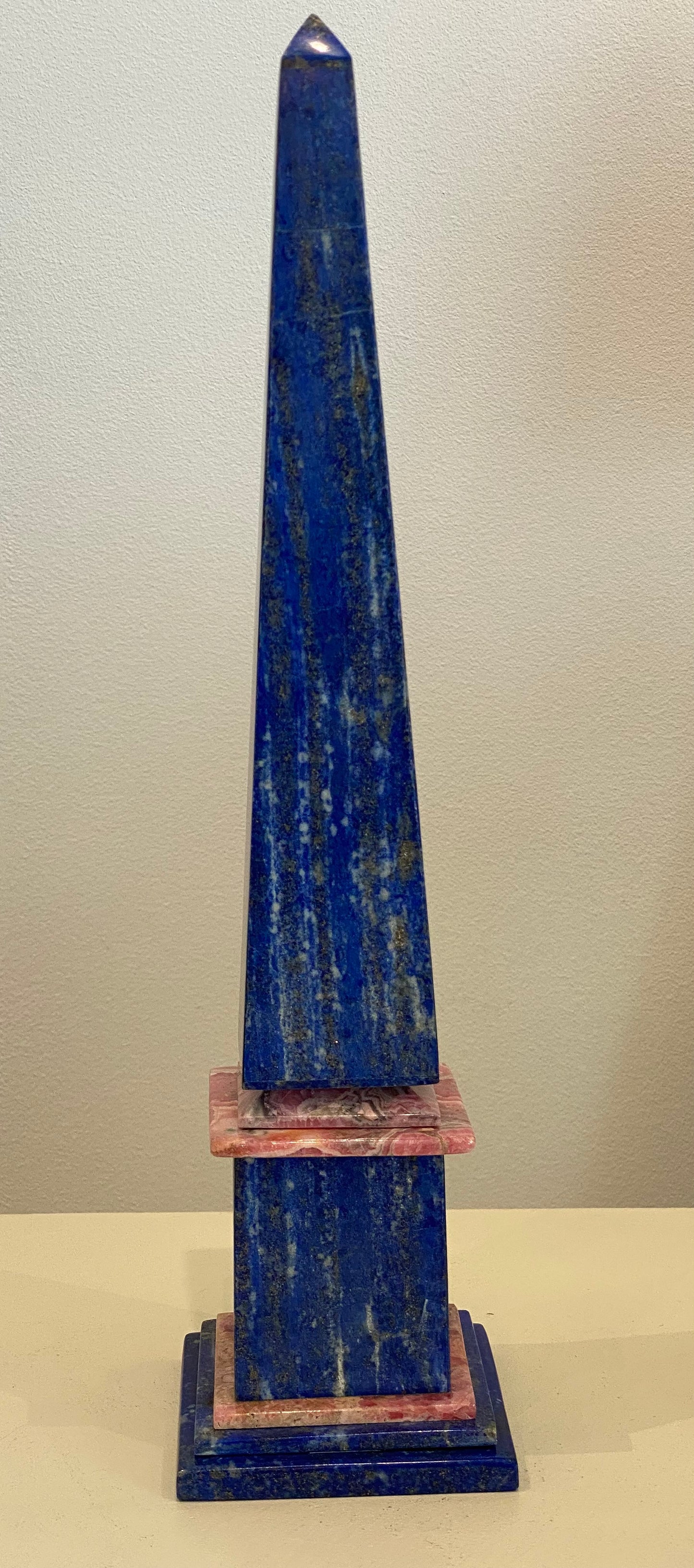 OBELISQUE LAPIS LAZULI & RHODOCHROSITE