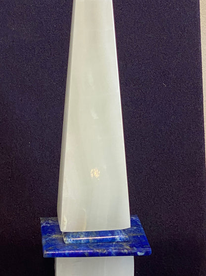 OBELISQUE AGATE & LAPIS LAZULI