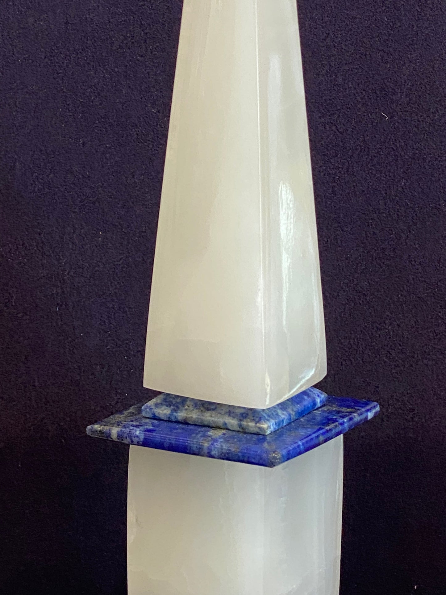 OBELISQUE AGATE & LAPIS LAZULI