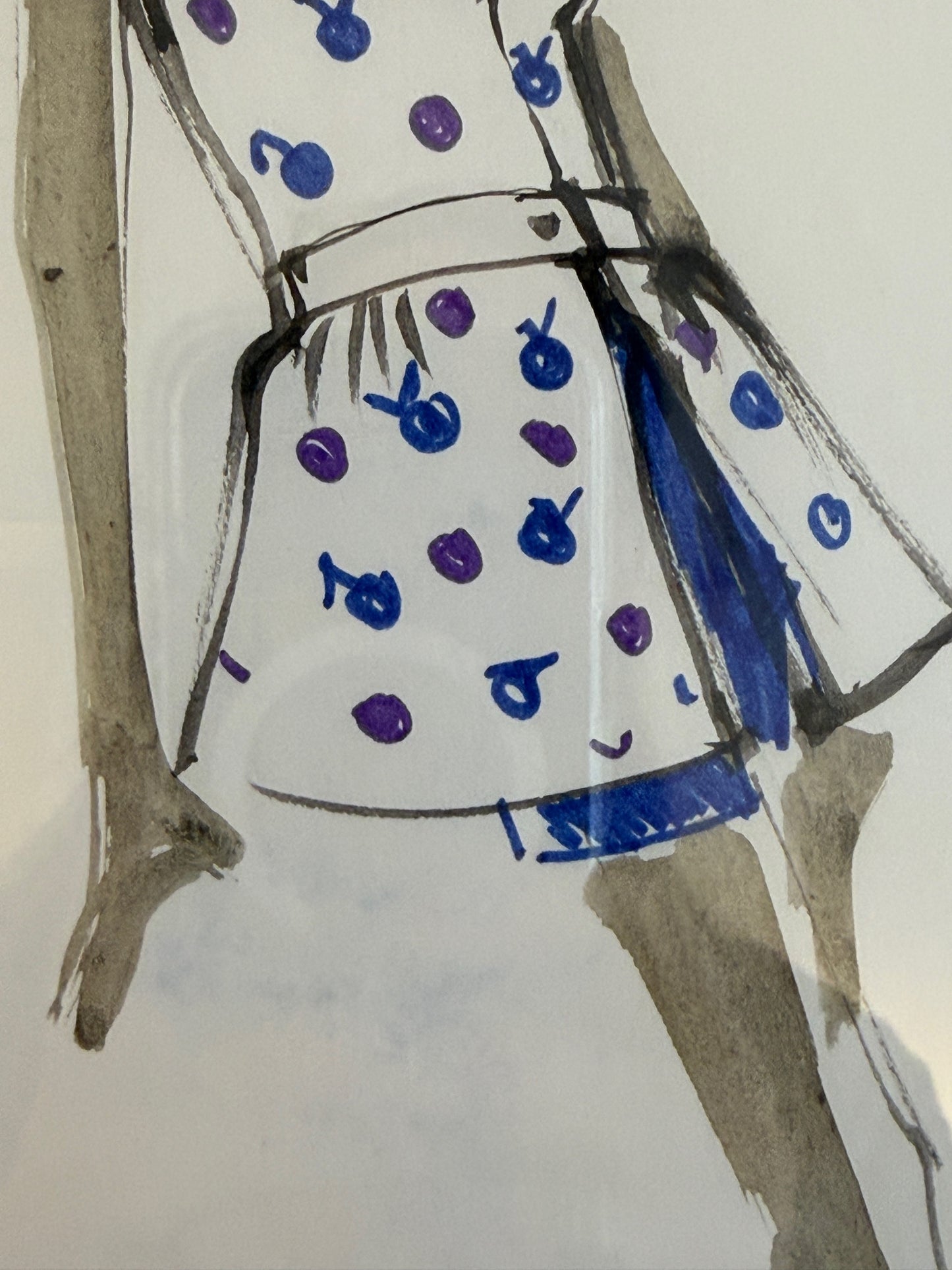 ATELIER BALMAIN (ATTRIBUE A), CROQUIS DE MODE