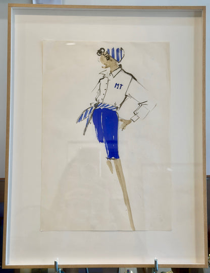 ATELIER BALMAIN (ATTRIBUE A), CROQUIS DE MODE