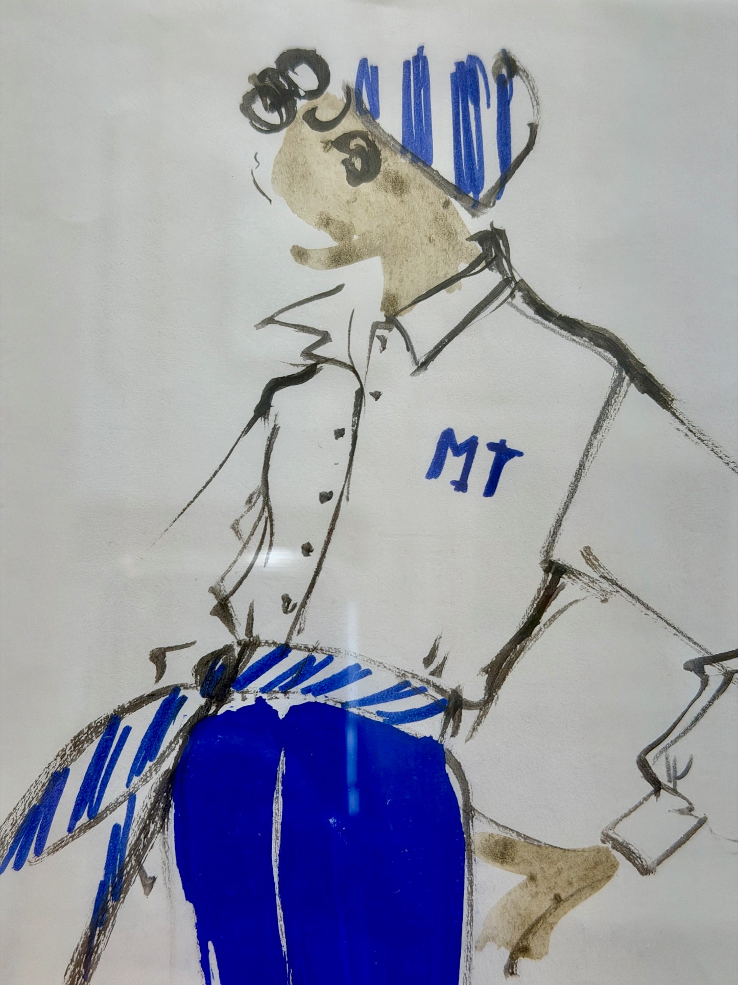 ATELIER BALMAIN (ATTRIBUE A), CROQUIS DE MODE