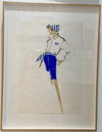 ATELIER BALMAIN (ATTRIBUE A), CROQUIS DE MODE