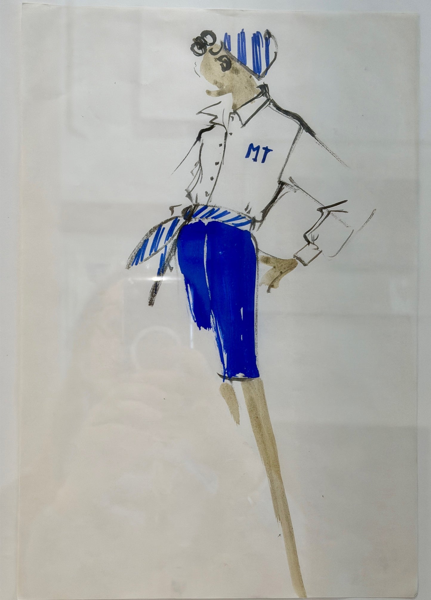 ATELIER BALMAIN (ATTRIBUE A), CROQUIS DE MODE