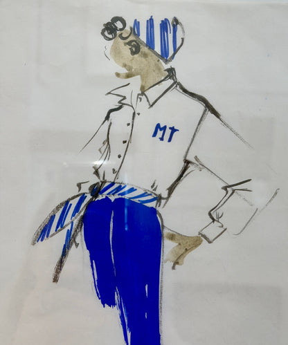 ATELIER BALMAIN (ATTRIBUE A), CROQUIS DE MODE