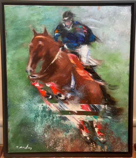 VICTOR SPAHN (1949), SAUT D'OBSTACLE