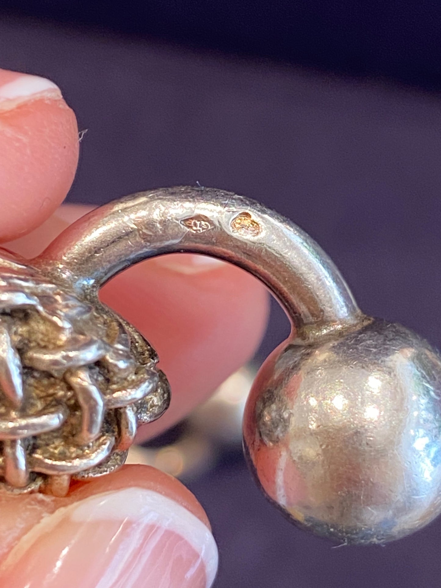 GAETAN DE PERCIN (1904-1994), PAIRE DE BOUTONS DE MANCHETTE EN ARGENT