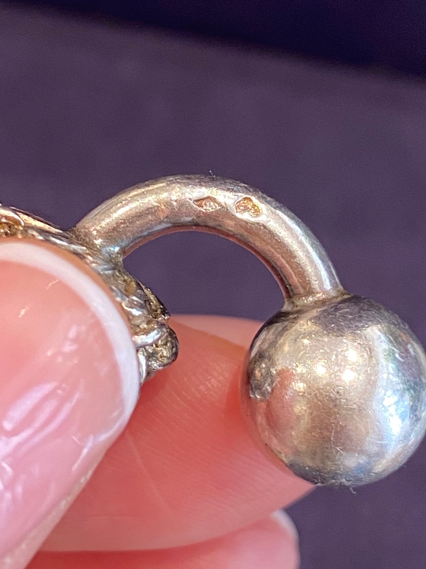 GAETAN DE PERCIN (1904-1994), PAIRE DE BOUTONS DE MANCHETTE EN ARGENT