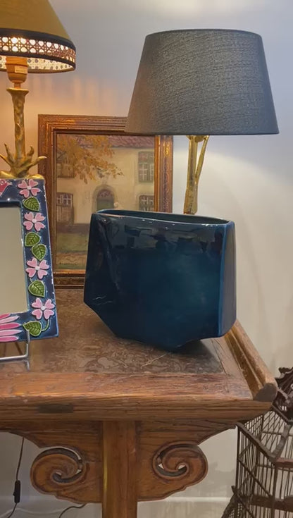 Max Idlas (1932-2020), Blue Ceramic Vase